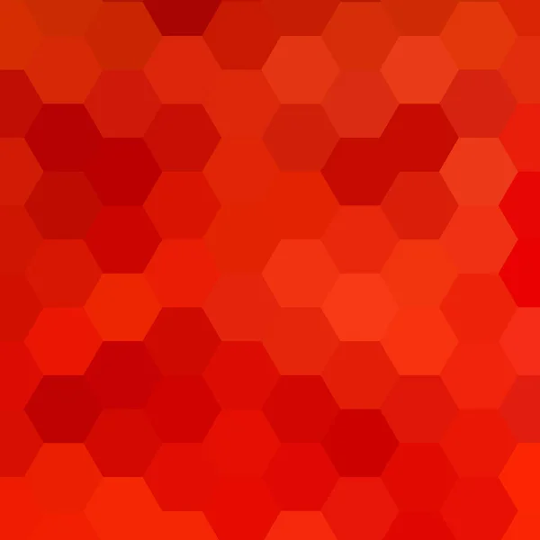 赤い六角形の背景 デザイン要素 幾何学的画像 — ストックベクタ