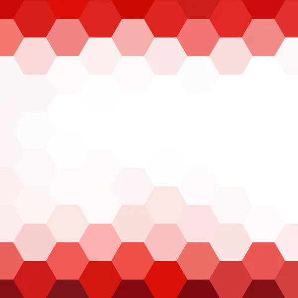 Světle Červené Vektorové Pozadí Sadou Šestiúhelníků Ilustrace Sadou Barevných Šestiúhelníků — Stockový vektor