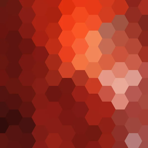 Rosso Esagonale Texture Tech Sfondo Nero Rendering Illustrazione — Vettoriale Stock