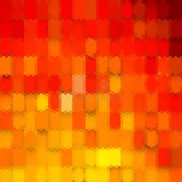 Fond Vectoriel Abstrait Image Géométrique Style Polygonal Hexagone Jaune Orange — Image vectorielle