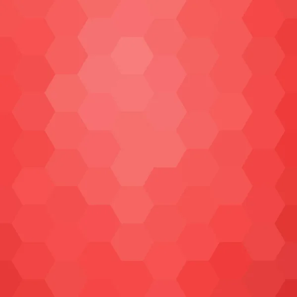 Hexagone Rouge Fond Géométrique Illustration Vectorielle Entièrement Modifiable Vous Pouvez — Image vectorielle