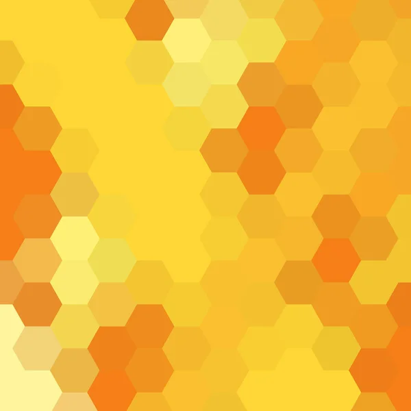 Fondo Geométrico Plantilla Colorida Para Fondo Hexagones Naranjas — Vector de stock