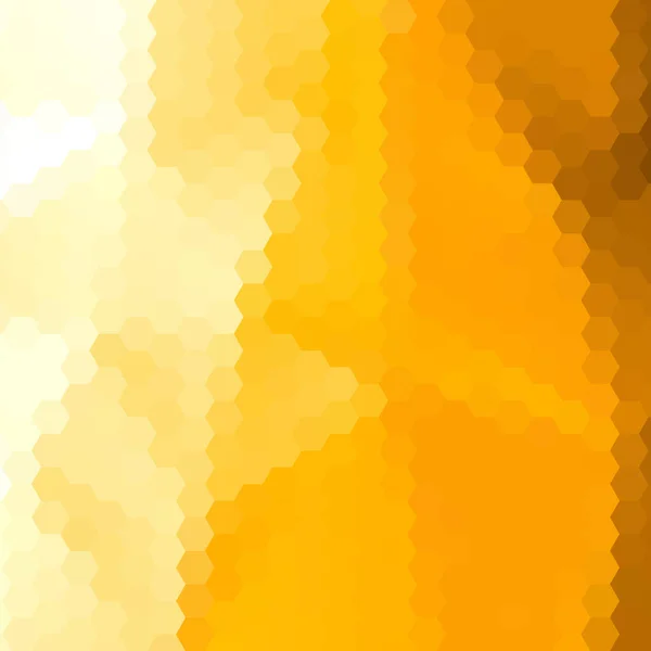 Hexagon Orange Bakgrund Layout För Presentation Abstrakt Bild — Stock vektor