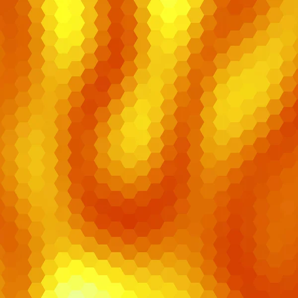 Absztrakt Vektor Háttér Mozaik Sokszögletű Arany Hatszögek Előadás Sablonja Reklámplakát — Stock Vector