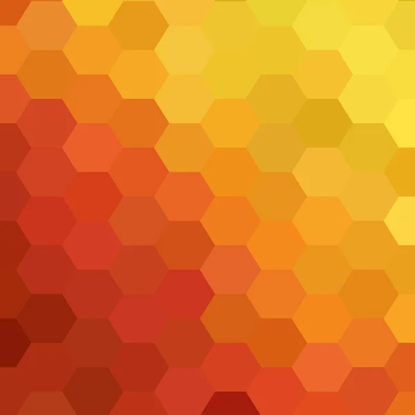 Gul Hexagon Bakgrund Abstrakt Vektor Illustration — Stock vektor