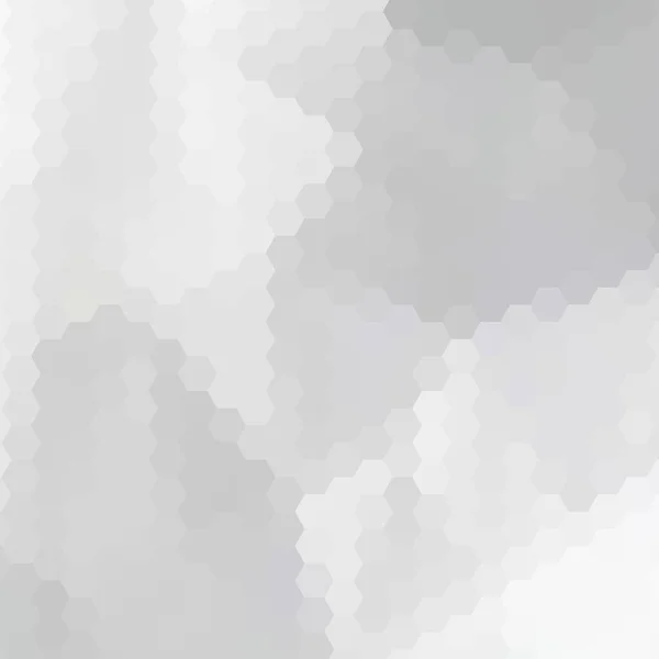 Hexagones Gris Fond Vectoriel Style Polygonal — Image vectorielle
