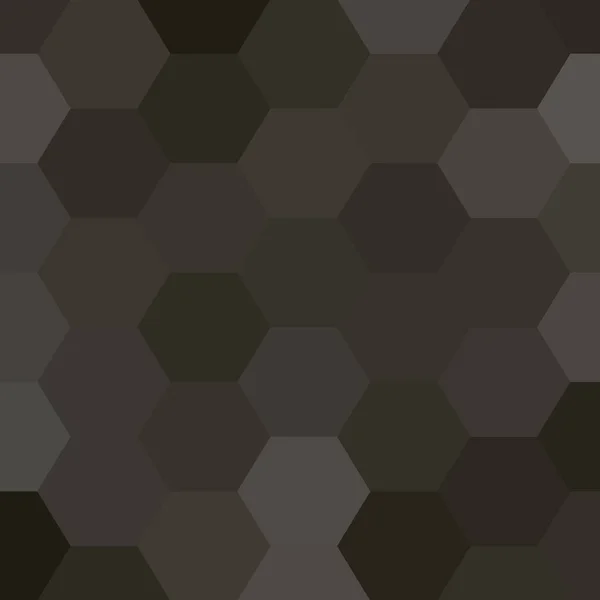 Fond Tech Texture Hexagonale Gris Foncé Noir Illustration Rendu — Image vectorielle