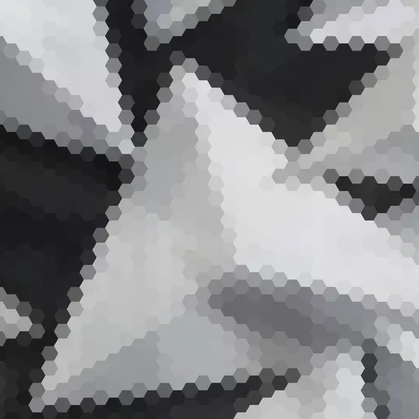 Abstrakt Vektor Bakgrund Geometrisk Bild Polygonal Stil Grå Hexagon — Stock vektor