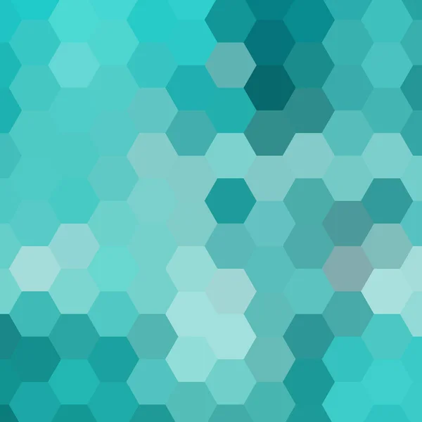 Όμορφο Γαλάζιο Χρώμα Εξαγωνικό Φόντο Διανυσματική Απεικόνιση Πολυγωνικό Μοτίβο Σχεδιασμός — Διανυσματικό Αρχείο