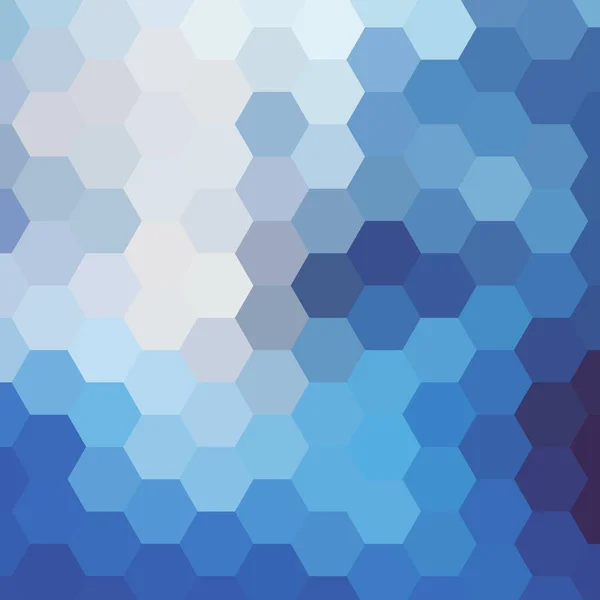 Bonito Luz Azul Cor Fundo Hexogonal Ilustração Vetorial Padrão Poligonal — Vetor de Stock