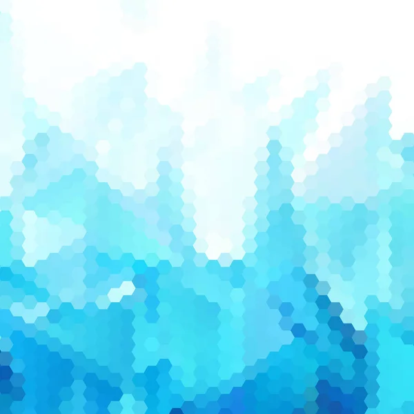 Schöne Hellblaue Farbe Hexogonaler Hintergrund Vektorillustration Polygonales Muster Design Für — Stockvektor