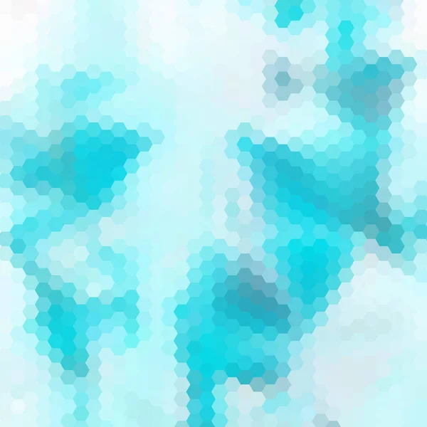 아름다운 하늘색 육각형 일러스트 다각형 프레젠테이션 디자인 — 스톡 벡터