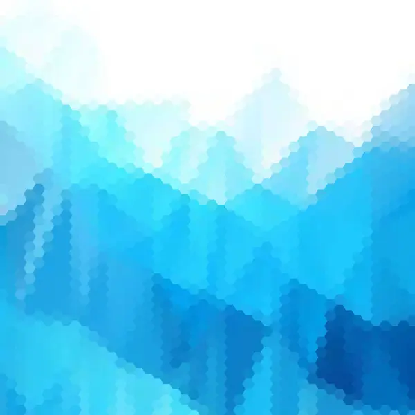 Abstrakter Geometrischer Hintergrund Polygonalen Stil Blaue Sechsecke — Stockvektor