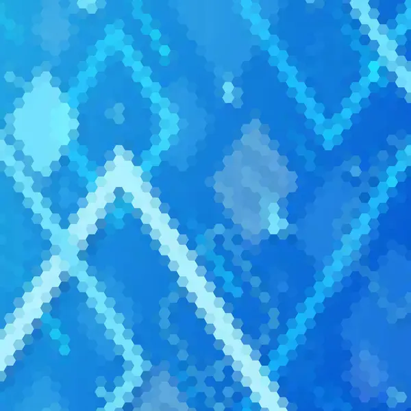 Geometrische Abstracte Achtergrond Vectorbeeld Meerhoekige Stijl Blauwe Zeshoek — Stockvector