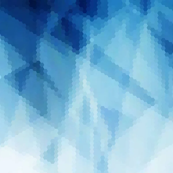 육각형 구체적 기하학적 파란색 폴리곤 스타일 — 스톡 벡터
