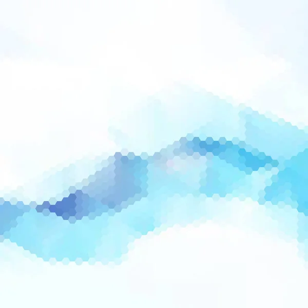 美しいライトブルーの六角形の背景 ベクトルイラスト 多角形のパターン バナー プレゼンテーション 壁紙のデザイン — ストックベクタ