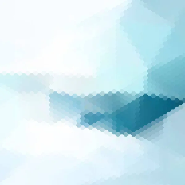 Vector Zeshoek Achtergrond Abstract Geometric Blue Illustratie Polygonale Stijl Mozaïek — Stockvector