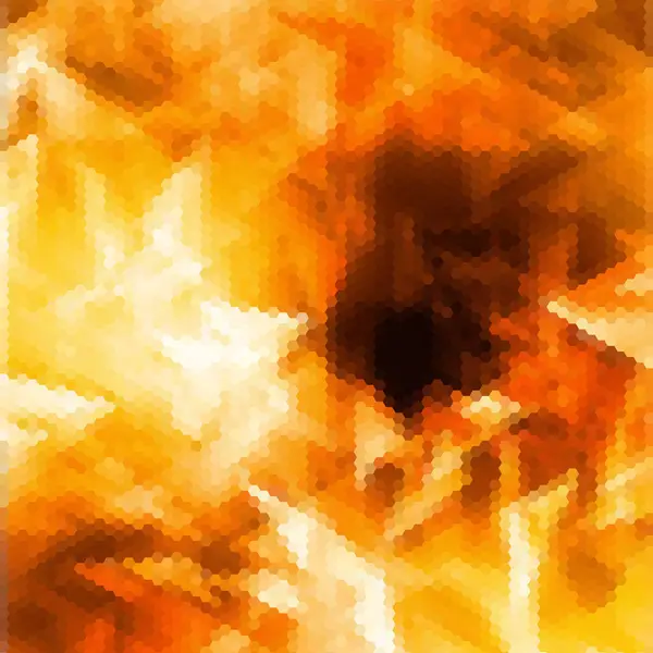 Abstrakt Vektor Bakgrund Geometrisk Bild Polygonal Stil Gult Hexagon — Stock vektor