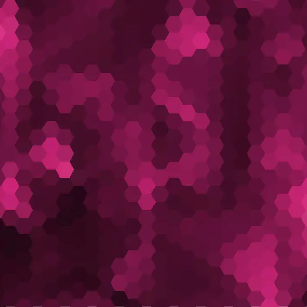抽象的なベクトル背景 モザイク 多角形のスタイルピンク六角形 — ストックベクタ