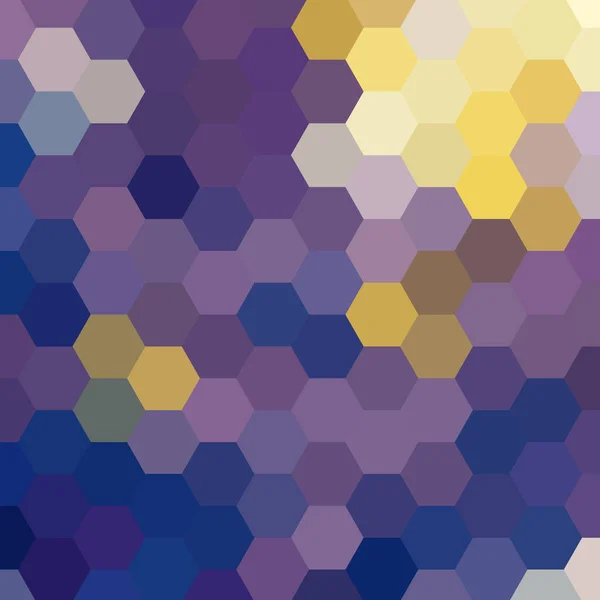 Couleur Fond Géométrique Fond Vectoriel Abstrait Hexagonal Dans Style Polygonal — Image vectorielle