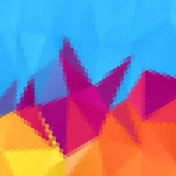 Color Hexagon Background Vector Graphics Presentation Template — Stock Vector