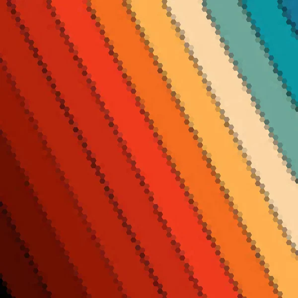 色彩斑斓的六边形抽象背景 封面等模板 — 图库矢量图片