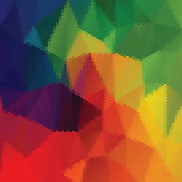 Gekleurde Geometrische Achtergrond Vector Illustratie Polygonale Stijl Hexagons — Stockvector