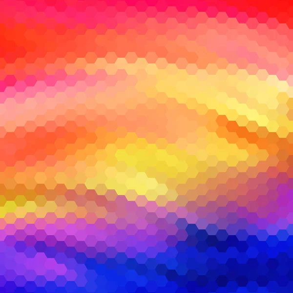 Kleur Zeshoek Achtergrond Patroon Zeshoek Behang Vectorillustratie Eps — Stockvector