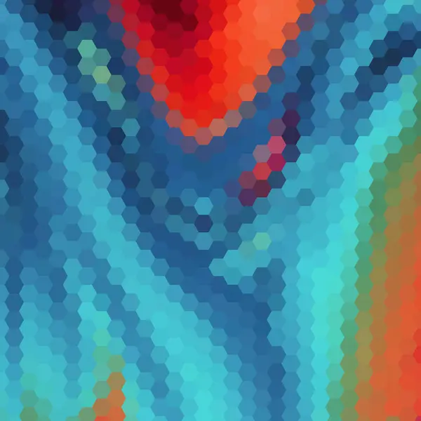 Fond Hexagonal Coloré Modèle Vectoriel Pour Une Présentation — Image vectorielle
