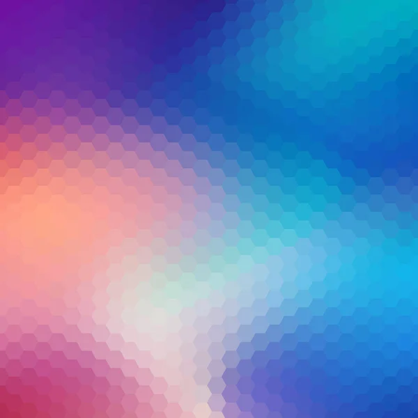 Vektorfärg Hexagon Mönster Geometrisk Abstrakt Bakgrund Med Enkla Hexagonala Element — Stock vektor