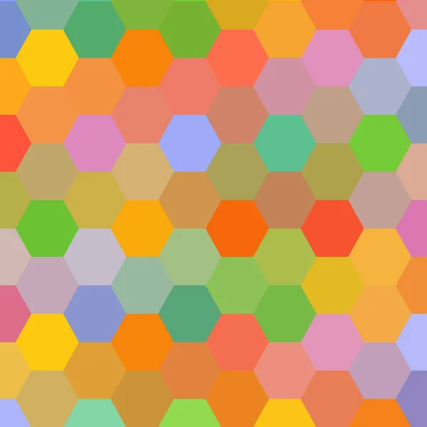 Färgad Geometrisk Bakgrund Vektorillustration Hexagoner Polygonal Stil — Stock vektor