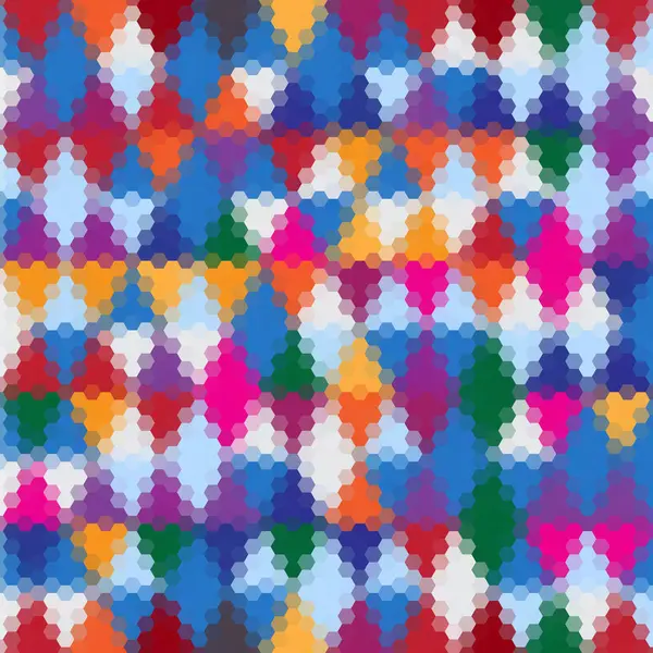 Abstrakter Vektorhintergrund Geometrisches Bild Polygonaler Stil Beige Pixel Farbsechseck — Stockvektor