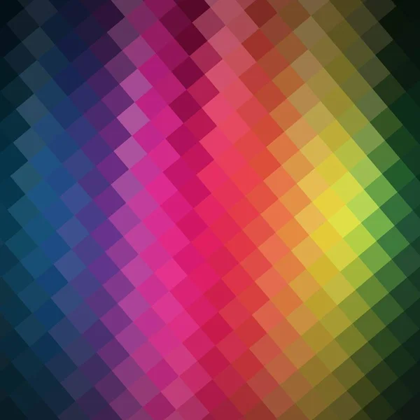 Kleurpixel Achtergrond Veelhoekige Stijl Mozaïek — Stockvector