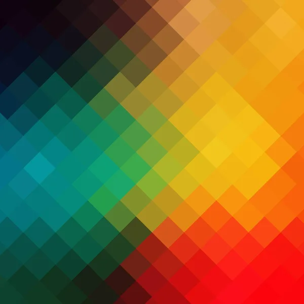 Gekleurde Pixelachtergrond Presentatiesjabloon — Stockvector