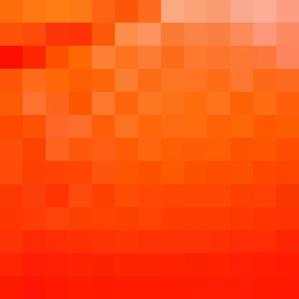 Geometriskt Konstruktionselement Vektorillustration Polygonal Stil Apelsinpixel — Stock vektor