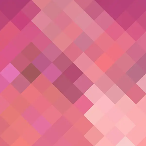 抽象的なベクトル背景 幾何学的画像 多角形のスタイル ピンクのピクセル — ストックベクタ