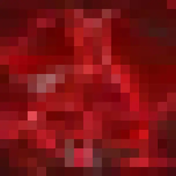 Αφηρημένο Κόκκινο Φόντο Pixel Γεωμετρική Απεικόνιση — Διανυσματικό Αρχείο