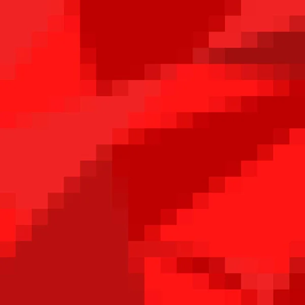 Fundo Pixel Vermelho Estilo Poligonal Vetorial — Vetor de Stock