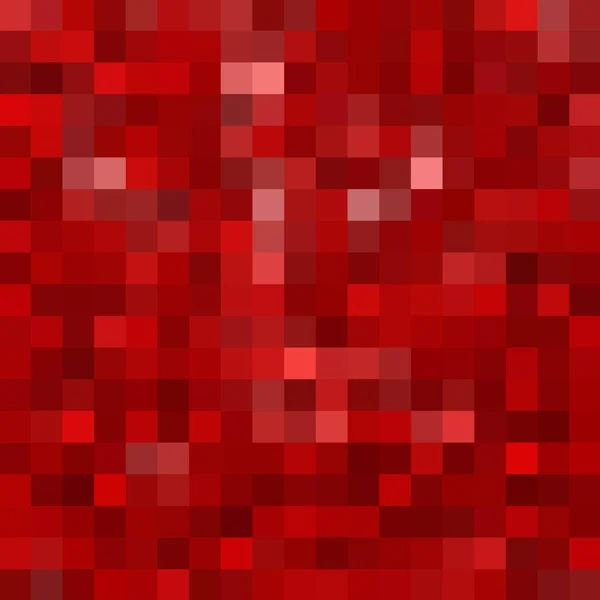 Абстрактный Красный Пиксельный Фон Геометрическая Иллюстрация — стоковый вектор