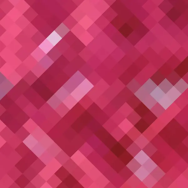 Geometrik Arkaplan Kırmızı Piksel Deseni Çokgen Biçimi — Stok Vektör