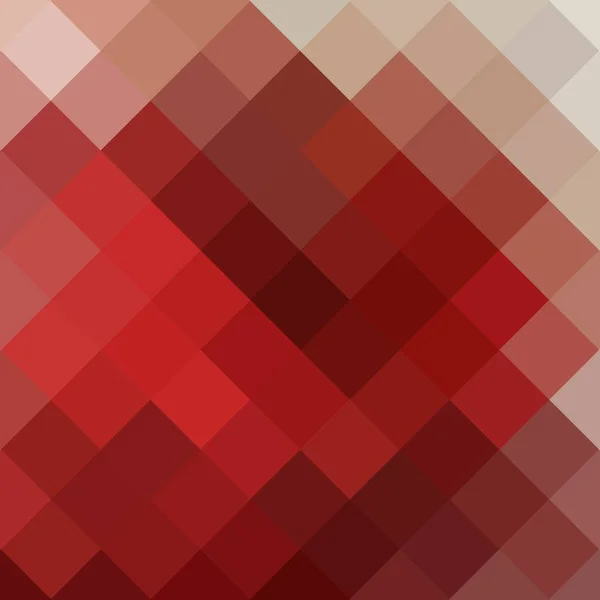 Absztrakt Pixel Piros Háttér Sokszögletű Vektor Geometriai Ábrázolása — Stock Vector