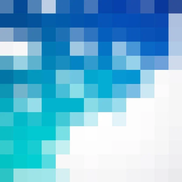 Blue Pixel Background Presentation Template Polygonal Style Geometric Illustration — Stock Vector