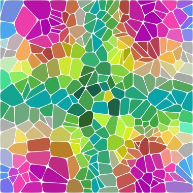 Renkli çakıl taşlarından oluşan geometrik arkaplan. çokgen biçimi.