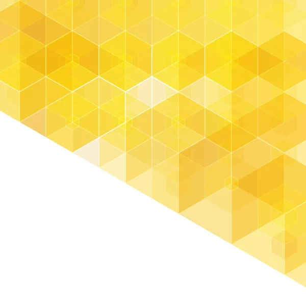 Gelber Abstrakter Geometrischer Hintergrund Gestaltungselement Präsentationsvorlage — Stockvektor