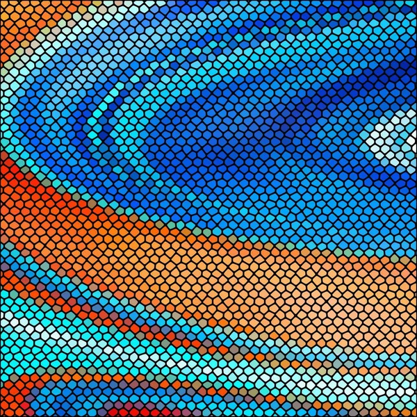 色のついた小石のベクトル画像 第10話 — ストックベクタ