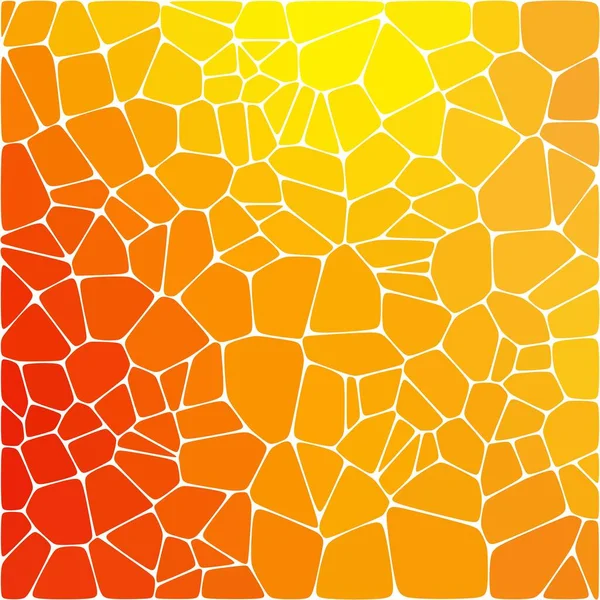 Geometrischer Hintergrund Präsentationsvorlage Vektorhintergrund Polygonaler Stil Mosaik Orange Und Gelbe — Stockvektor
