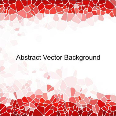 Kırmızı çakıl taşları. Soyut vektör arkaplanı. Sunum şablonu.