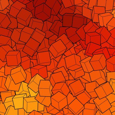 Küplerin turuncu arka planı. Tasarım elemanı. Vektör şablonu.