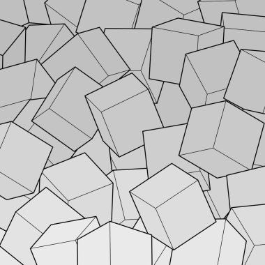 Küplerin gri arkaplanı. Grafik tasarımınız için vektör illüstrasyonu. Grafik tasarımınız için vektör illüstrasyonu.