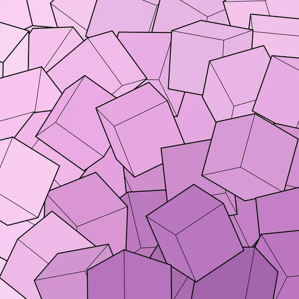 Fond Violet Cubes Modèle Contexte — Image vectorielle